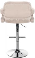 Barhocker Dublin Samt chrom creme Barhocker Dublin Samt chrom creme