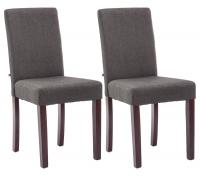 2er Set Esszimmerstuhl Ina Stoff cappuccino dunkelgrau 2er Set Esszimmerstuhl Ina Stoff cappuccino dunkelgrau