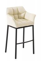 Barhocker Damaso B mit 4-Fuß Gestell creme Barhocker Damaso B mit 4-Fuß Gestell creme