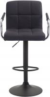 Barhocker Lucy V2 Stoff schwarz schwarz 
