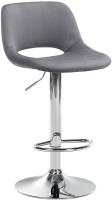 Barhocker Camden Samt chrom dunkelgrau Barhocker Camden Samt chrom dunkelgrau