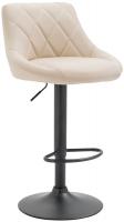 Barhocker Lazio Kunstleder schwarz creme 