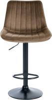 2er Set Barhocker Toni Samt schwarz braun 2er Set Barhocker Toni Samt schwarz braun