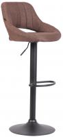 Barhocker Milet Stoff schwarz braun Barhocker Milet Stoff schwarz braun