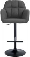 Barhocker Natoma Stoff schwarz dunkelgrau Barhocker Natoma Stoff schwarz dunkelgrau