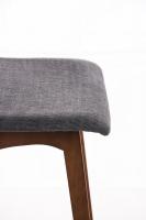 Barhocker Taunus Stoff Walnuss hellgrau Barhocker Taunus Stoff Walnuss hellgrau