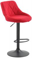 Barhocker Lazio Stoff schwarz rot Barhocker Lazio Stoff schwarz rot