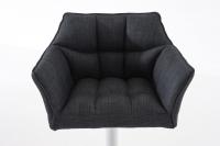 Barhocker Damaso W Stoff dunkelgrau Barhocker Damaso W Stoff dunkelgrau