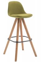 Barhocker Franklin Stoff Square Natura (eiche) grün Barhocker Franklin Stoff Square Natura (eiche) grün