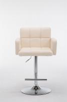 Barhocker Los Angeles Kunstleder creme 