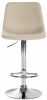Barhocker Divo Kunstleder chrom creme 