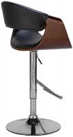 2er Set Barhocker Foley Kunstleder walnuss/schwarz 2er Set Barhocker Foley Kunstleder walnuss/schwarz