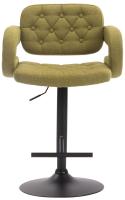 Barhocker Dublin STOFF schwarz grün Barhocker Dublin STOFF schwarz grün