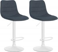 2er Set Barhocker Lex Stoff W dunkelgrau 2er Set Barhocker Lex Stoff W dunkelgrau