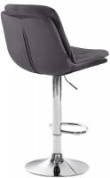 Barhocker Laurel Samt chrom schwarz Barhocker Laurel Samt chrom schwarz