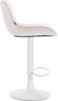Barhocker Vonore Samt weiß creme 