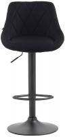 Barhocker Lazio Stoff schwarz schwarz Barhocker Lazio Stoff schwarz schwarz