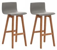 2er Set Barhocker Taunus Kunstleder walnuss taupe 2er Set Barhocker Taunus Kunstleder walnuss taupe