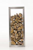 Kaminholzständer Keri 25x60x100 edelstahl Kaminholzständer Keri 25x60x100 edelstahl
