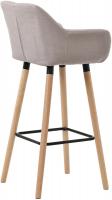 2er Set Barhocker Grant Stoff taupe 2er Set Barhocker Grant Stoff taupe