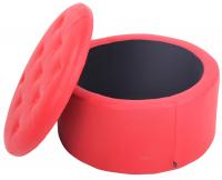 Sitzhocker Evora Kunstleder rot Sitzhocker Evora Kunstleder rot