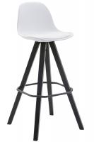 Barhocker Franklin Kunstleder Square Schwarz (eiche) weiß Barhocker Franklin Kunstleder Square Schwarz (eiche) weiß