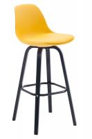 Barhocker Avika Kunstleder Schwarz gelb Barhocker Avika Kunstleder Schwarz gelb