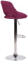 Barhocker Milet Stoff chrom lila Barhocker Milet Stoff chrom lila