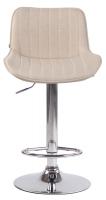 Barhocker Lentini Stoff chrom creme Barhocker Lentini Stoff chrom creme