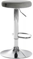 Barhocker Ponte Samt chrom grau 