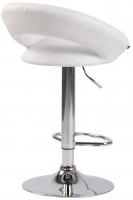 Barhocker Olinda Kunstleder chrom weiß Barhocker Olinda Kunstleder chrom weiß