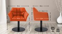 Lounger Damaso Kunstleder orange Lounger Damaso Kunstleder orange