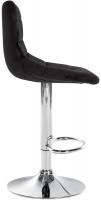 2er Set Barhocker Jerry Samt chrom schwarz 2er Set Barhocker Jerry Samt chrom schwarz