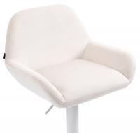 2er Set Barhocker Braga Samt weiß creme 2er Set Barhocker Braga Samt weiß creme