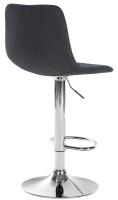 2er Set Barhocker Divo Stoff Chrom dunkelgrau 2er Set Barhocker Divo Stoff Chrom dunkelgrau