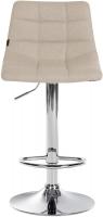 Barhocker Jerry Stoff chrom creme Barhocker Jerry Stoff chrom creme