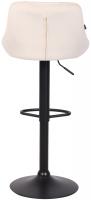 Barhocker Lazio Samt schwarz creme Barhocker Lazio Samt schwarz creme
