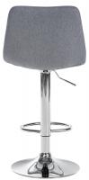 2er Set Barhocker Divo Stoff Chrom grau 2er Set Barhocker Divo Stoff Chrom grau