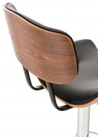 2er Set Barhocker Sarnia Kunstleder walnuss/schwarz 2er Set Barhocker Sarnia Kunstleder walnuss/schwarz