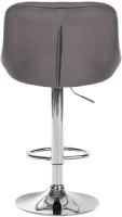 2er Set Barhocker Lazio Samt chrom grau 2er Set Barhocker Lazio Samt chrom grau