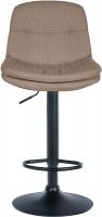 Barhocker Laurel Stoff schwarz taupe Barhocker Laurel Stoff schwarz taupe