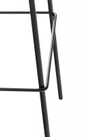 Barhocker Hoover Stoff 4-Fuß Gestell schwarz dunkelgrau 
