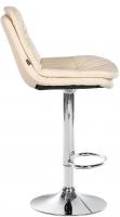 Barhocker Laurel Kunstleder chrom creme 