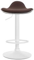 Barhocker Shanghai Stoff weiß braun Barhocker Shanghai Stoff weiß braun