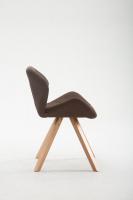Besucherstuhl Tyler Stoff Natura Square braun 