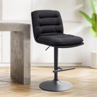 2er Set Barhocker Damar Stoff schwarz schwarz 2er Set Barhocker Damar Stoff schwarz schwarz
