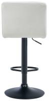 Barhocker Peru Samt schwarz creme Barhocker Peru Samt schwarz creme