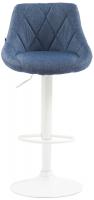 Barhocker Lazio Stoff weiß blau Barhocker Lazio Stoff weiß blau