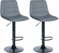 2er Set Barhocker Lex Kunstleder B grau 2er Set Barhocker Lex Kunstleder B grau