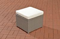 Hocker Maui / Tahiti Cremeweiß grau Hocker Maui / Tahiti Cremeweiß grau